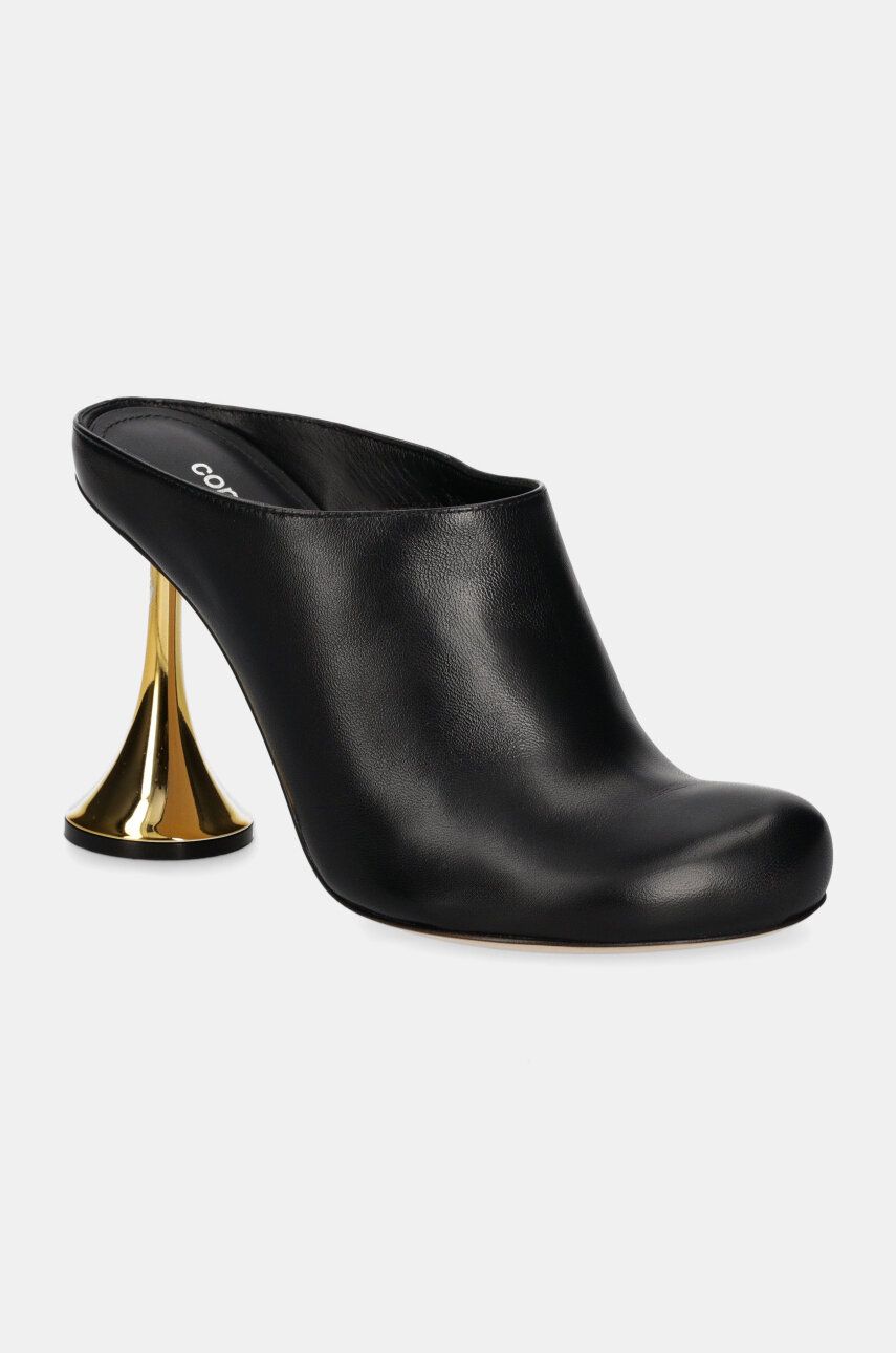 Coperni papuci Orchestra Closed Mule Heel femei, culoarea negru, cu toc cui, COPSH60F6014