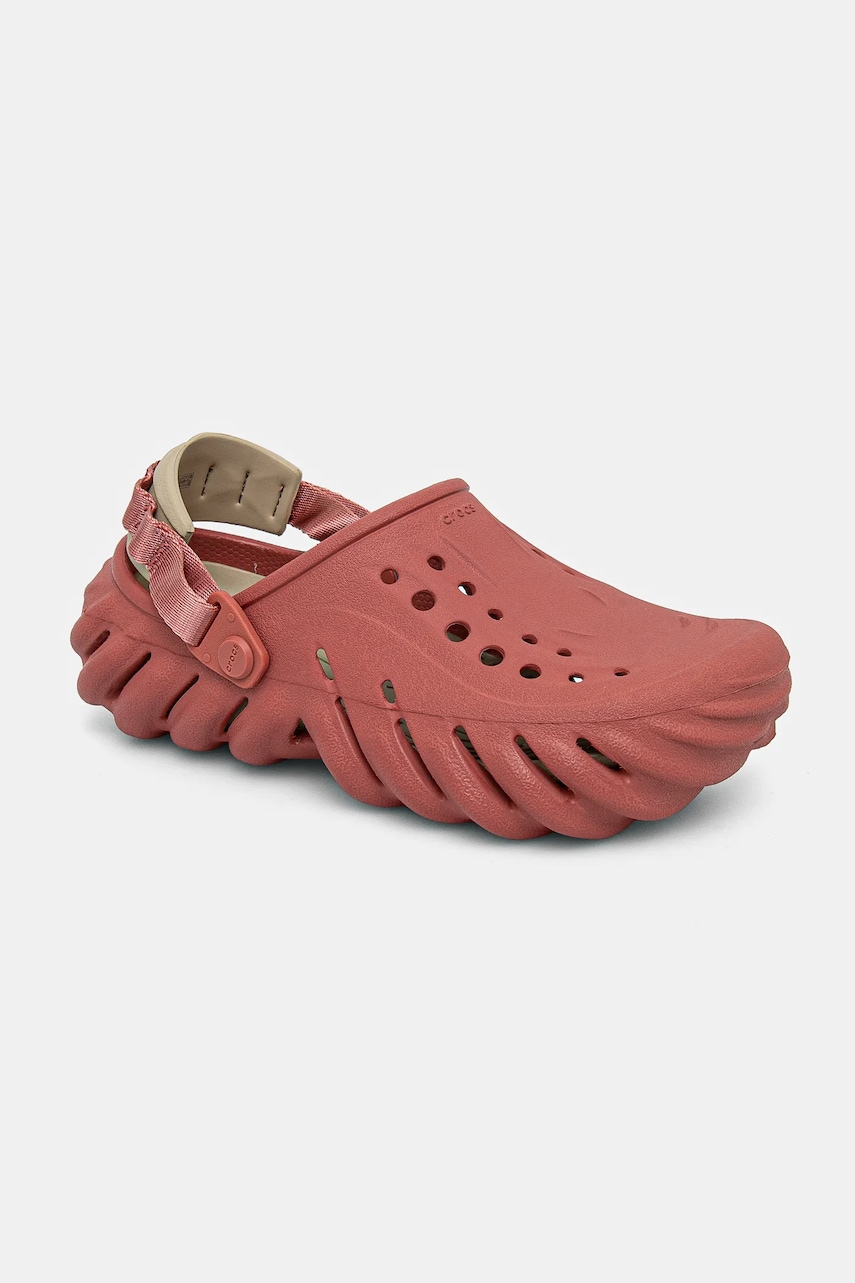 Crocs papuci X - (Echo) Clog femei, culoarea roz, 207937 Crocs papuci X - (Echo) Clog femei, culoarea roz, 207937