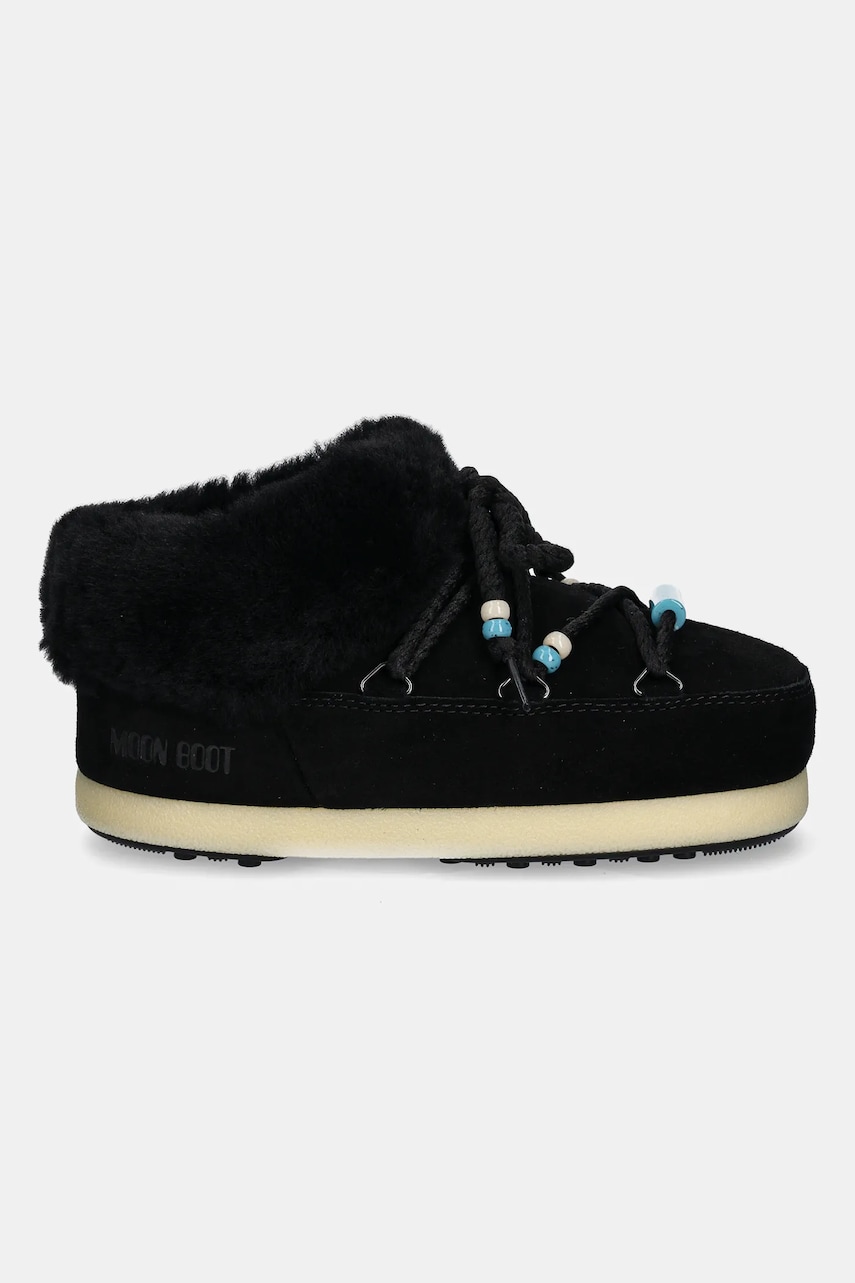 Замшевые тапочки Moon Boot MB EVX MULE SUEDE BEADS цвет чёрный 80D1470040 NN13 Замшевые тапочки Moon Boot MB EVX MULE SUEDE BEADS цвет чёрный 80D1470040 NN13