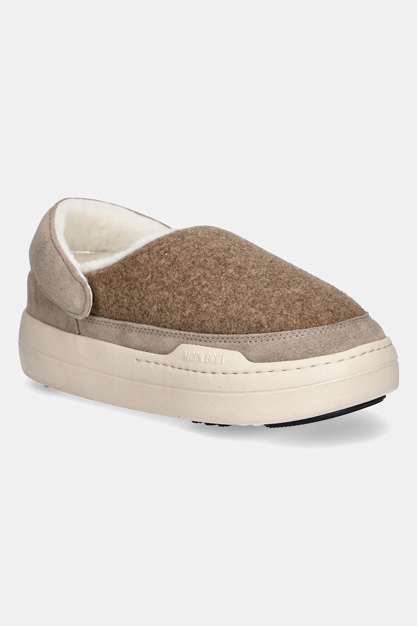 Levně Pantofle Moon Boot MB PARK CLOG FELT béžová barva, 80D2470090 L017