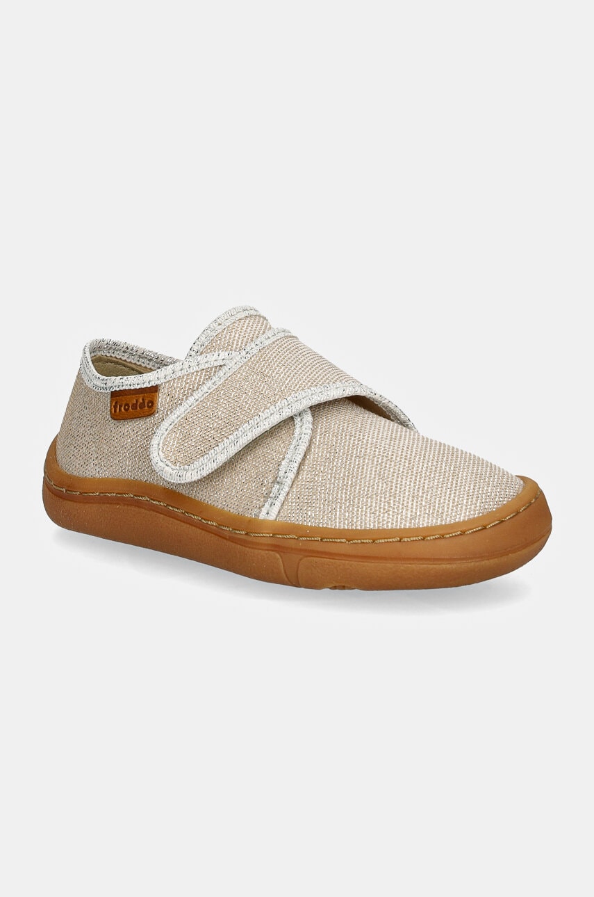 Froddo papuci copii BAREFOOT SLIPPERS culoarea auriu, G1700408 Froddo papuci copii BAREFOOT SLIPPERS culoarea auriu, G1700408