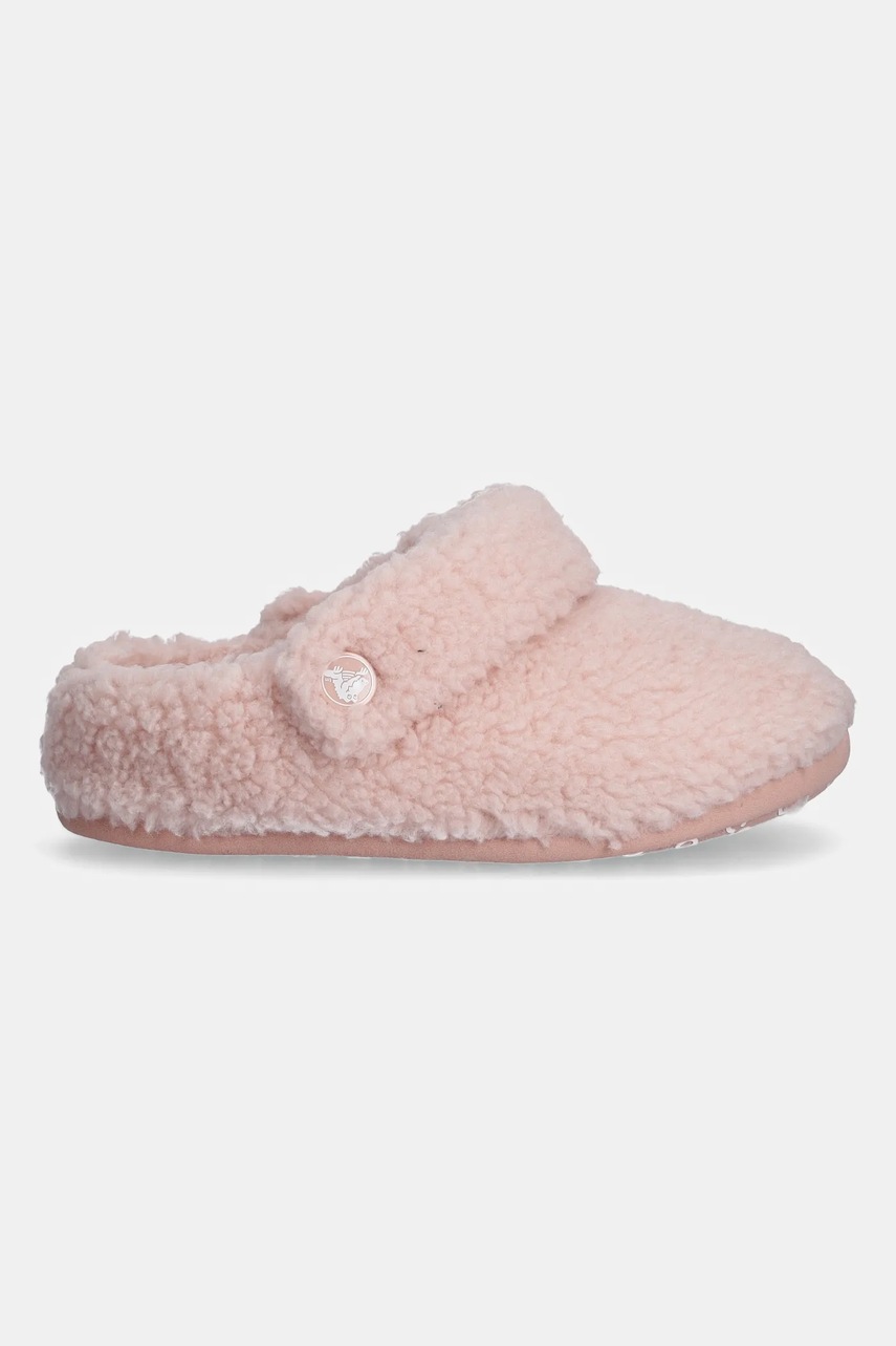 Детские тапки Crocs CLASSIC COZZZY SLIPPER цвет розовый 210856.G