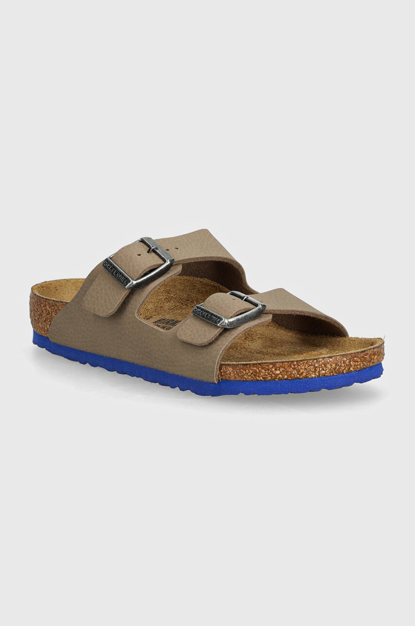 Birkenstock slapi copii Arizona culoarea bej, 1028732