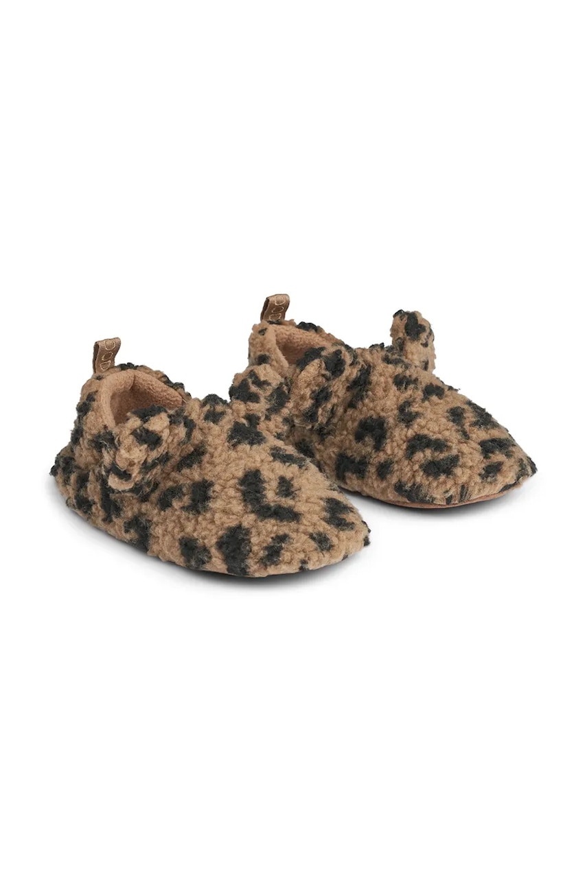 Детские тапки Liewood Maui Pile Slipper цвет бежевый LW19239 Детские тапки Liewood Maui Pile Slipper цвет бежевый LW19239