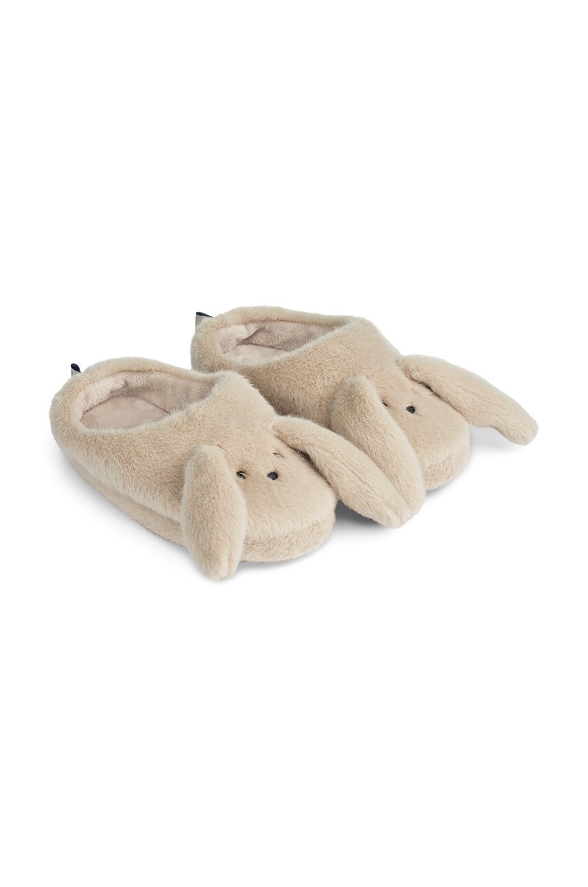Детские тапки Liewood Aviaja Rabbit Slippers цвет бежевый LW19586