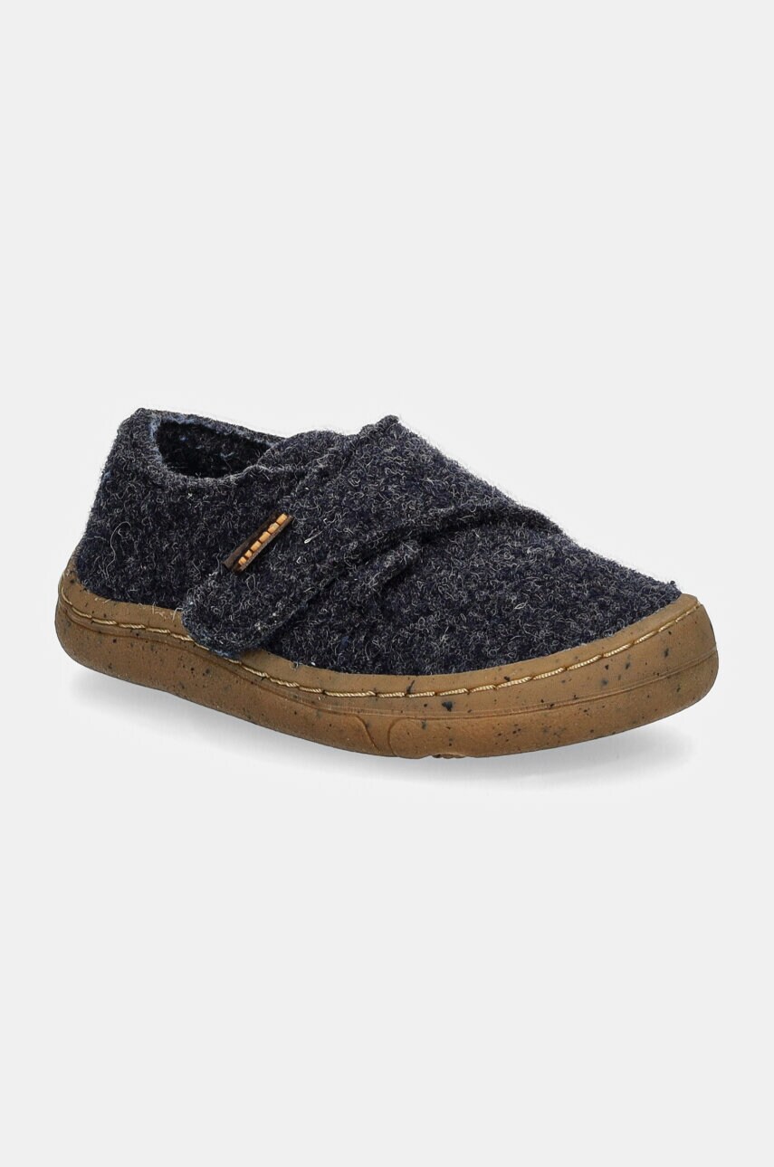Froddo papuci copii BAREFOOT WOOLY culoarea albastru marin, G1700341