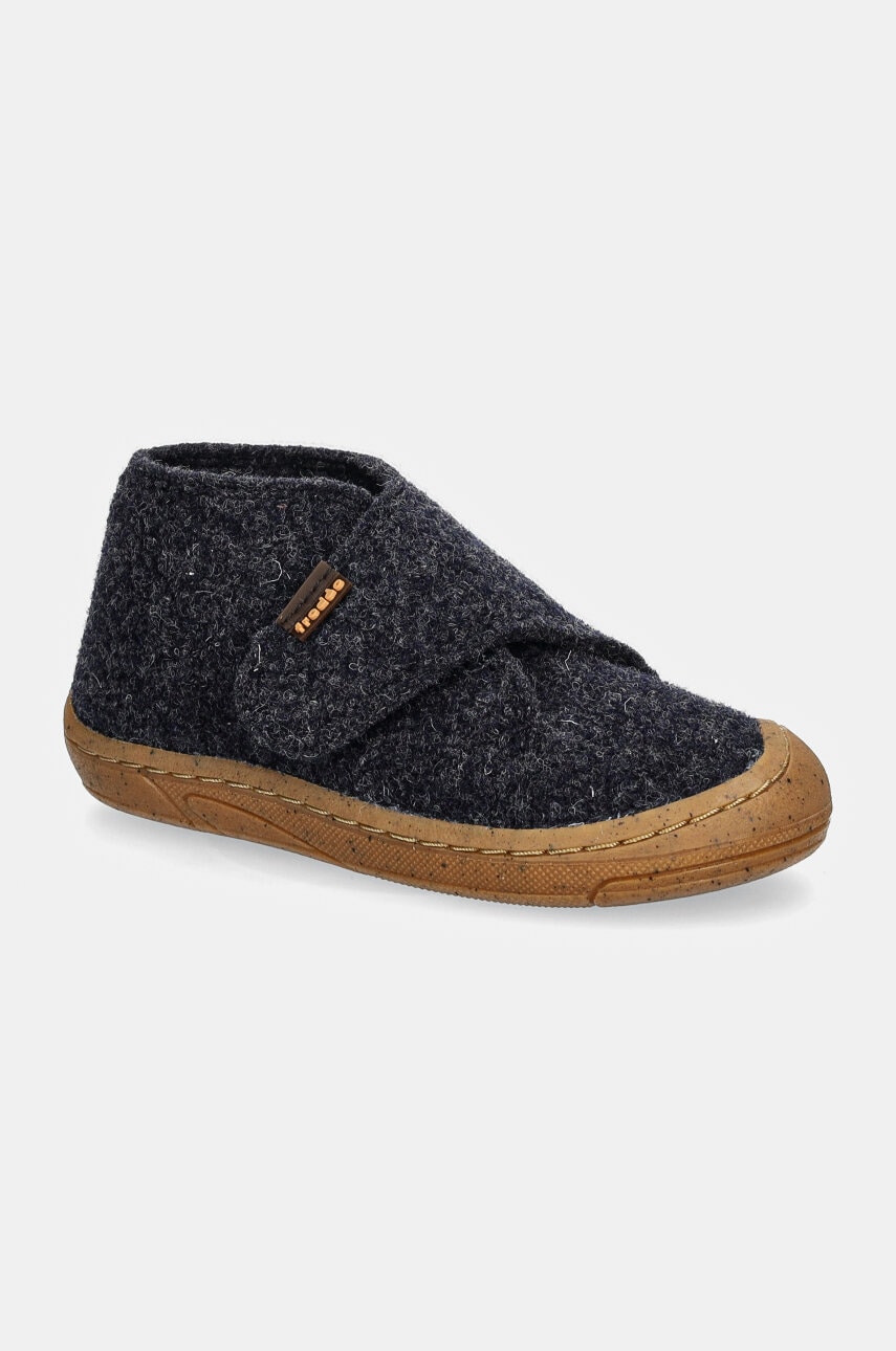 Froddo papuci copii MINNI WOOLY culoarea albastru marin, G1700343