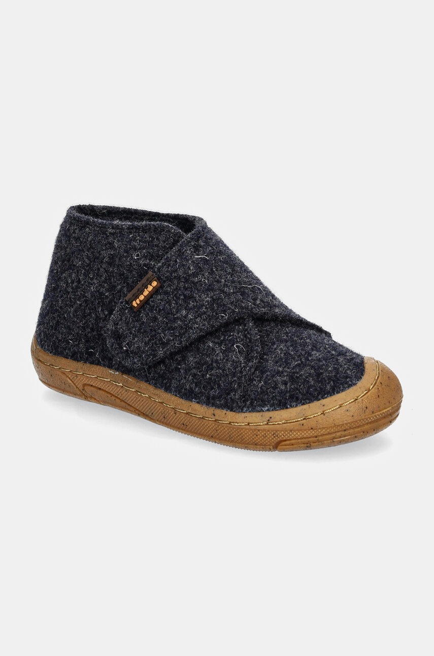 Froddo papuci copii MINNI WOOLY culoarea albastru marin, G1700343