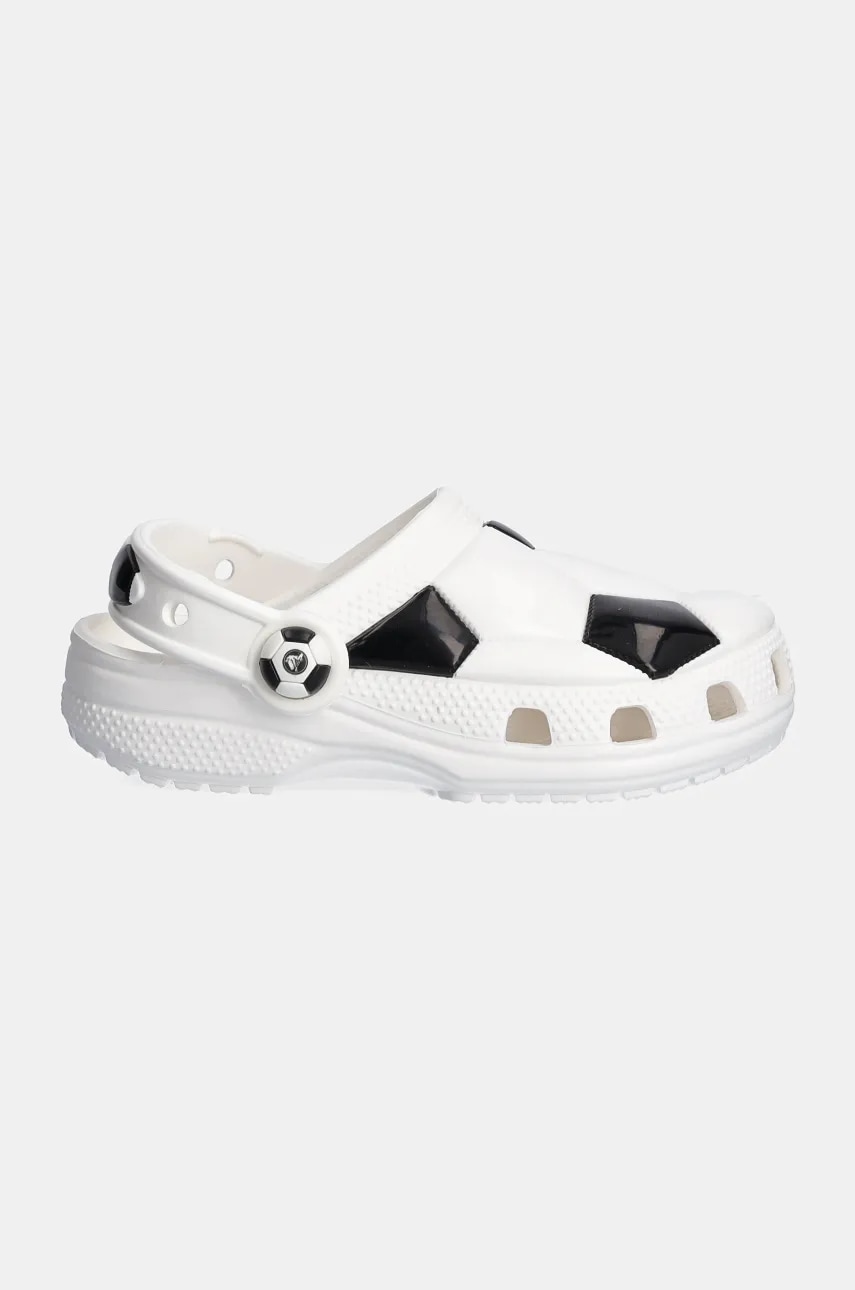 Детские шлепанцы Crocs CLASSIC SOCCER BALL CLOG цвет белый 210023 Детские шлепанцы Crocs CLASSIC SOCCER BALL CLOG цвет белый 210023