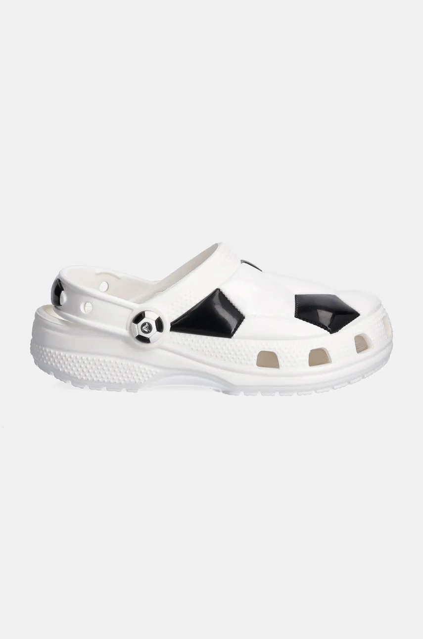 Детские шлепанцы Crocs CLASSIC SOCCER BALL CLOG цвет белый 210157 Детские шлепанцы Crocs CLASSIC SOCCER BALL CLOG цвет белый 210157