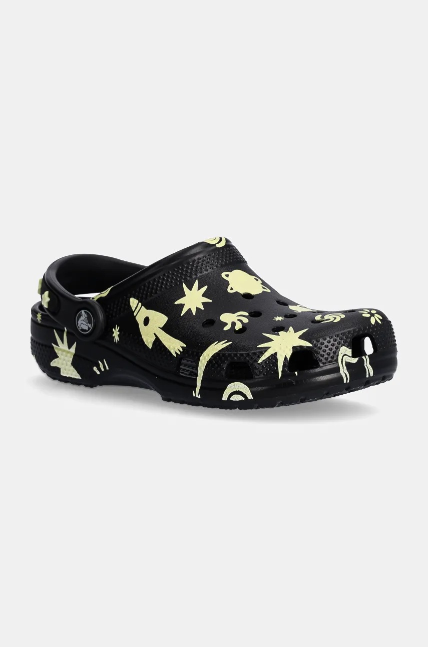 

Детски чехли Crocs CLASSIC GLOW SPACE CLOG в черно 210355, Черен