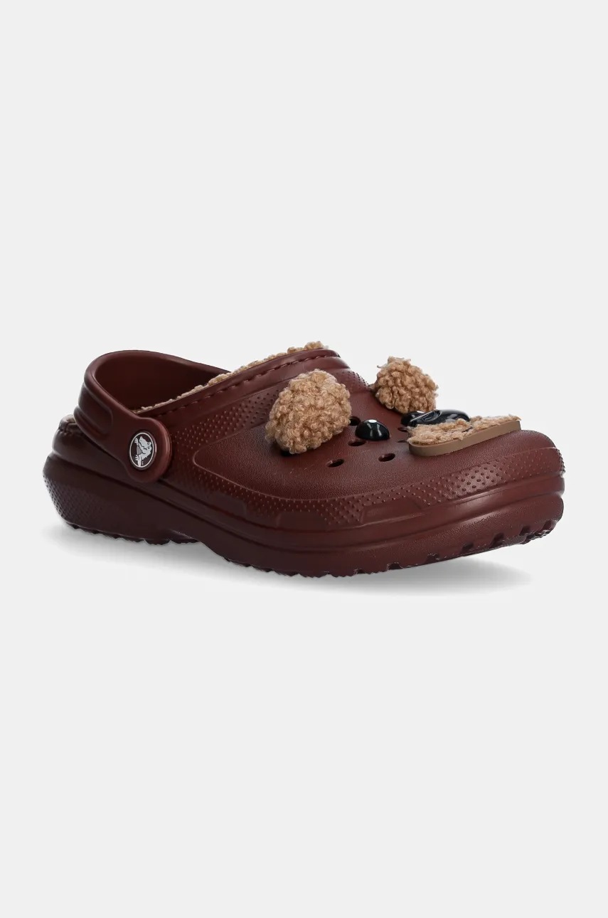 

Детски чехли Crocs CLASSIC LINED IAM BROWN BEAR CLOG в кафяво 210399, Кафяв