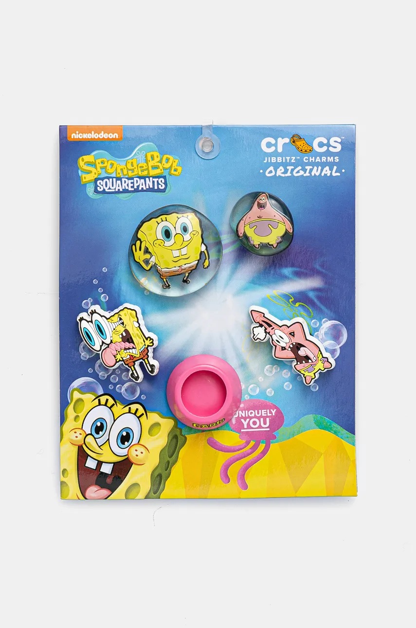 

Детски значки за обувки Crocs Spongebob Bubble (5 броя) в жълто 10013556, Жълт