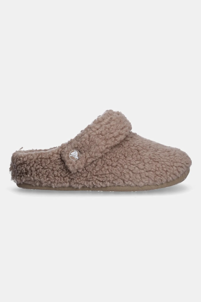 Детские тапки Crocs CLASSIC COZZZY SLIPPER цвет зелёный 210856 Детские тапки Crocs CLASSIC COZZZY SLIPPER цвет зелёный 210856