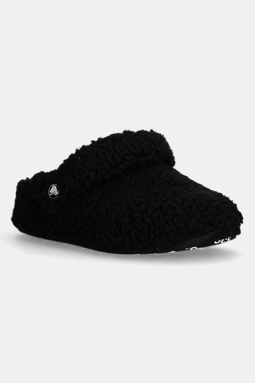 Crocs papuci copii CLASSIC COZZZY SLIPPER culoarea negru, 210856 Crocs papuci copii CLASSIC COZZZY SLIPPER culoarea negru, 210856
