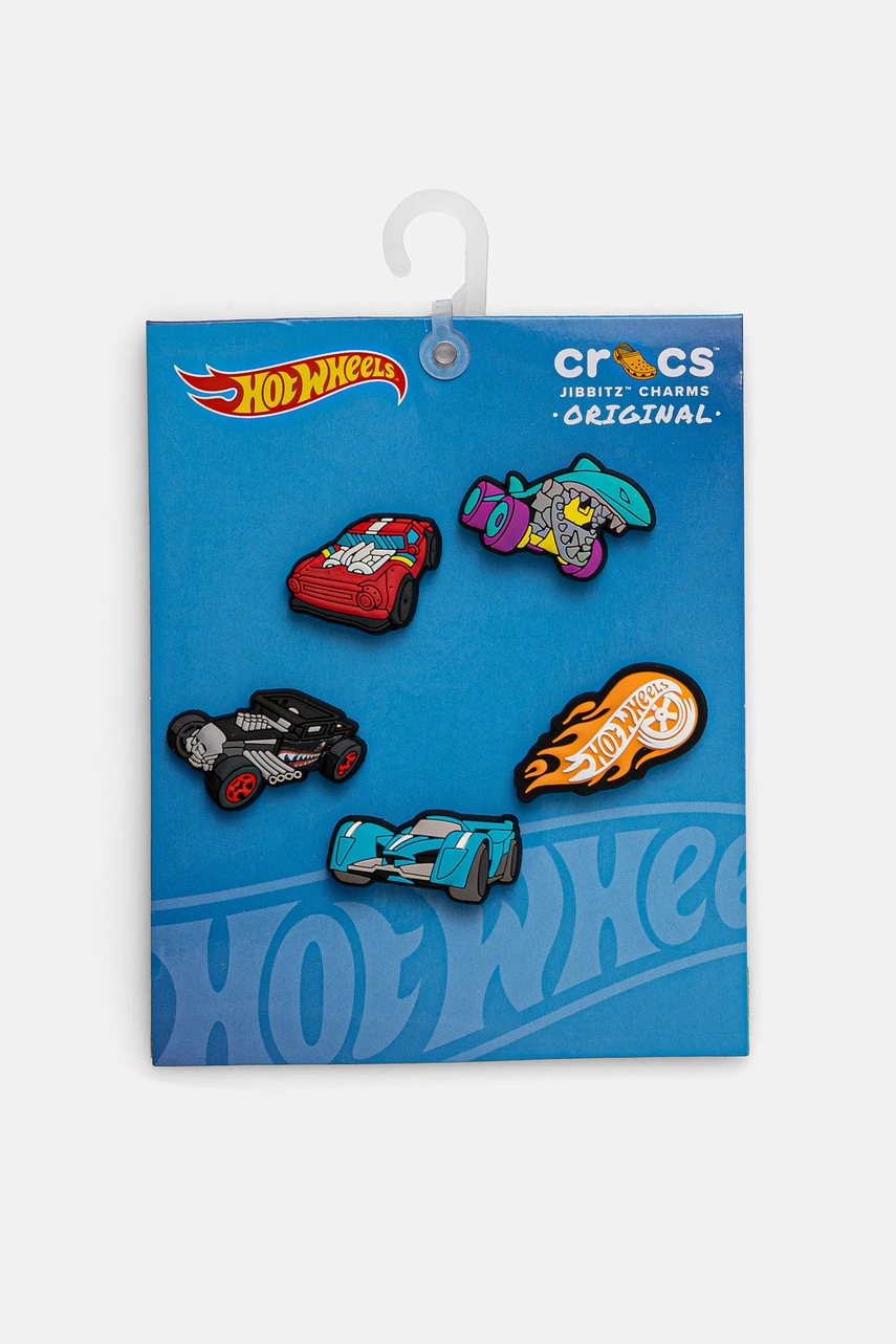 

Детски значки за обувки Crocs Hot Wheels 5 Pack (5 броя) 10011478, Многоцветен