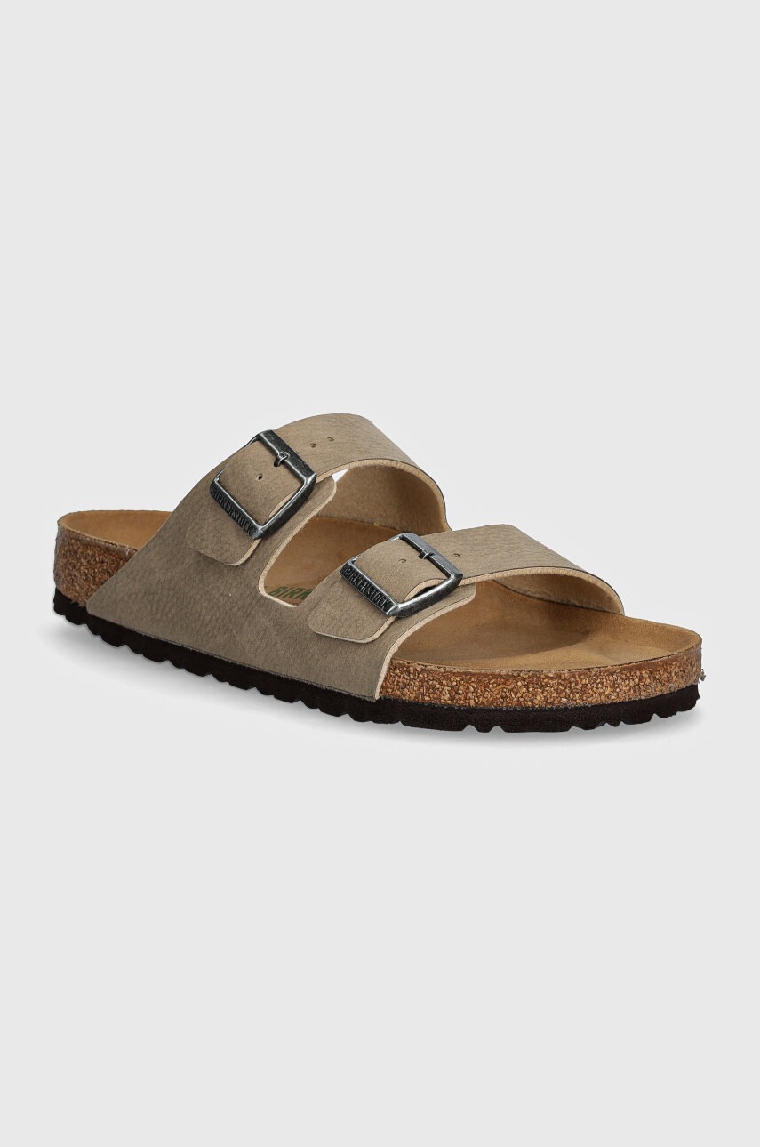Birkenstock papuci Arizona barbati, culoarea bej, 1025779