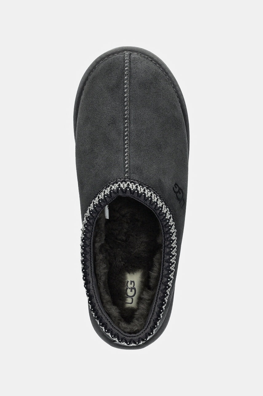 Замшеві тапочки UGG Tasman колір сірий 5950-DGRY 