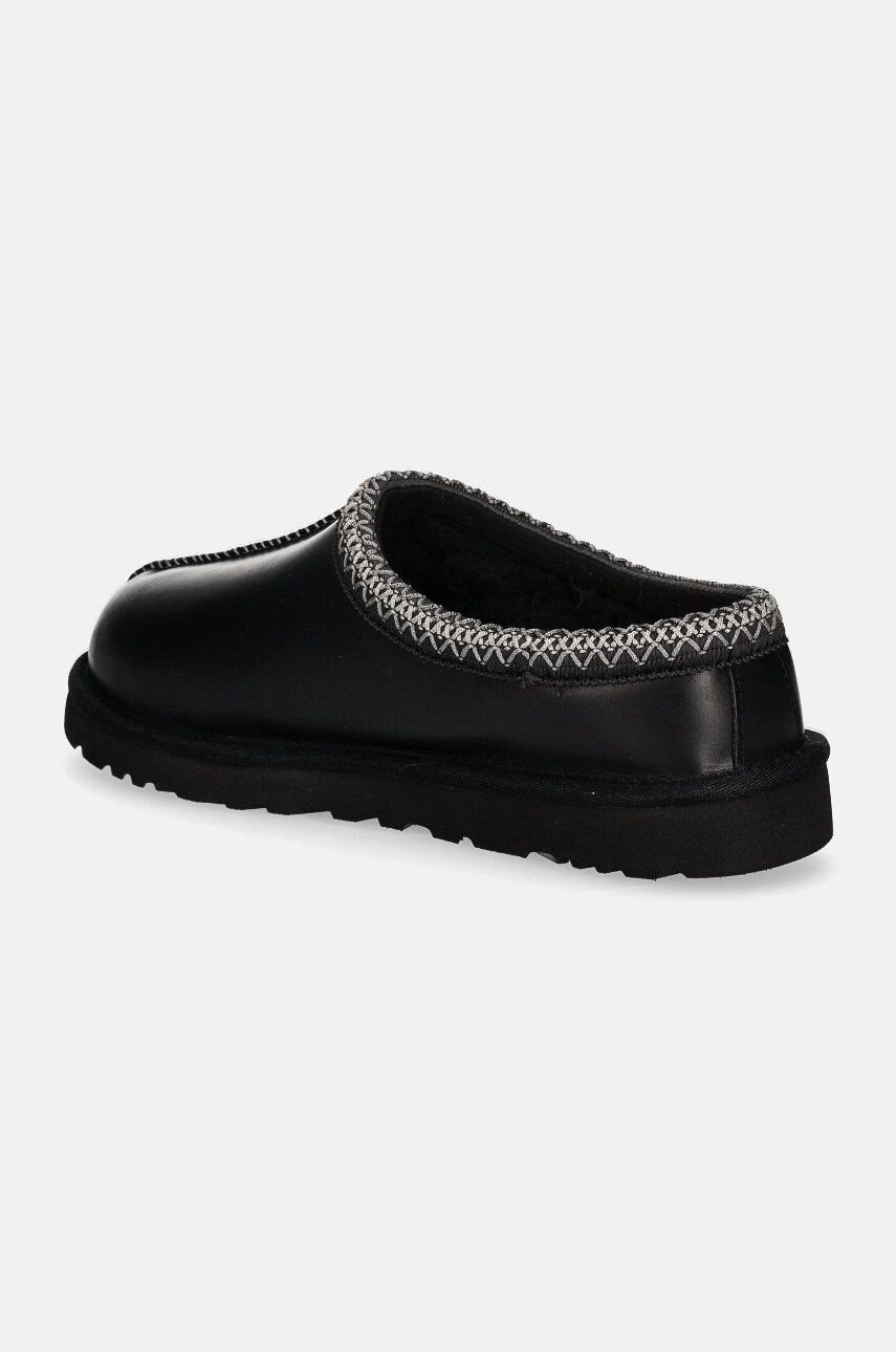 Usnjeni Copati UGG Tasman Lthr Regen črna Barva, 1163890-BLK