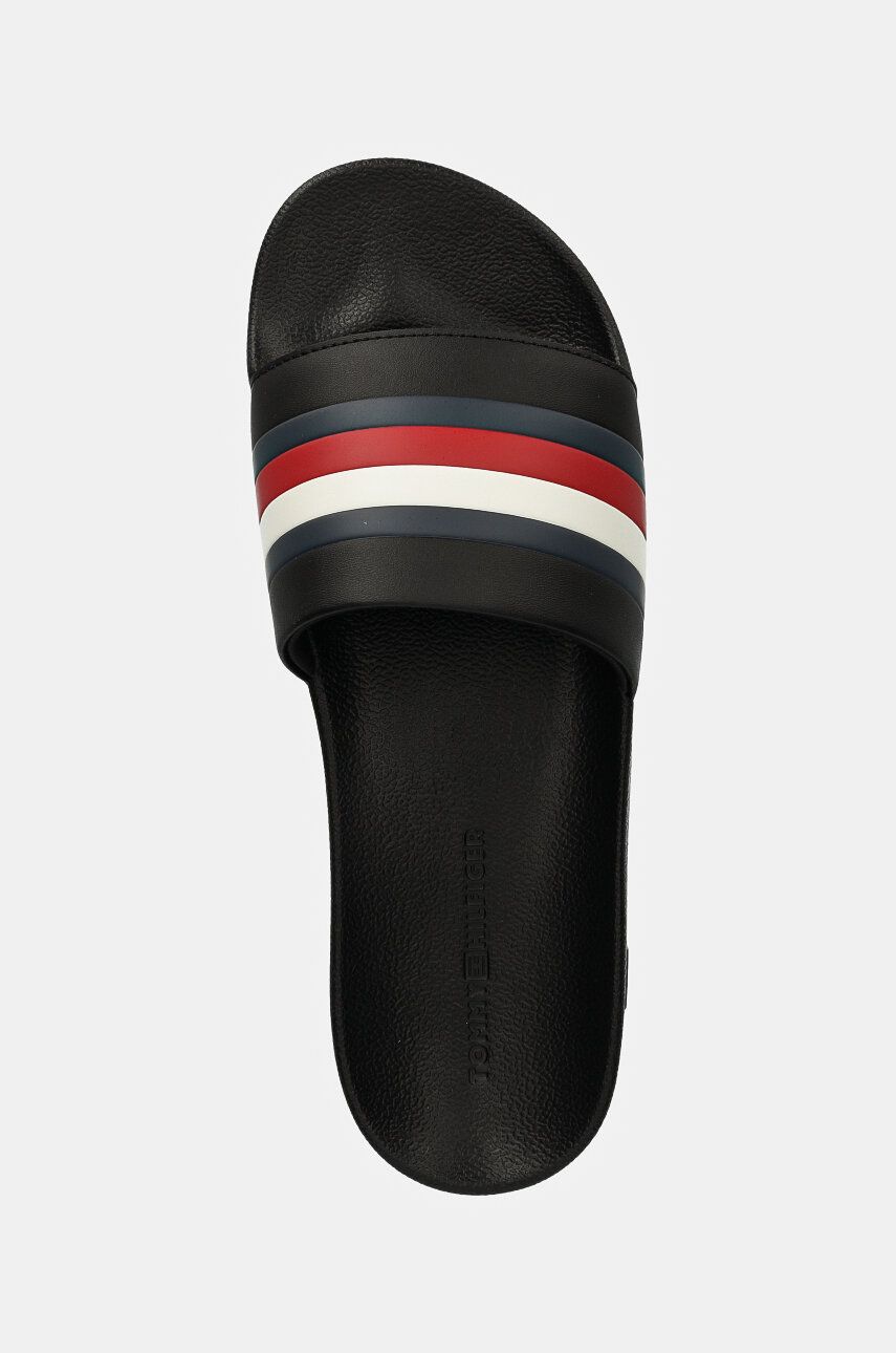 Natikači Tommy Hilfiger HILFIGER POOL SLIDE Moški, črna Barva, FM0FM05233