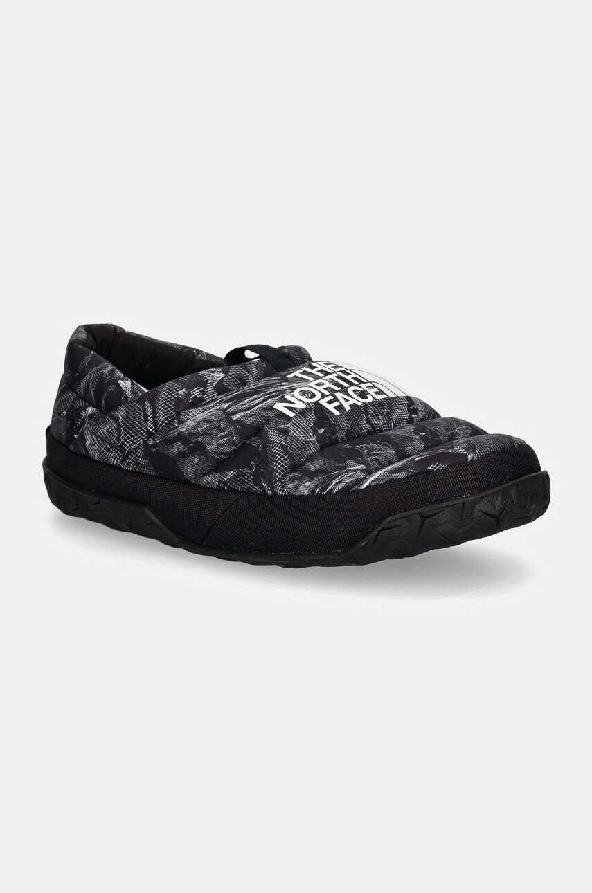 The North Face papuci de casa Nuptse Mule culoarea gri, NF0A5G2F6OG1
