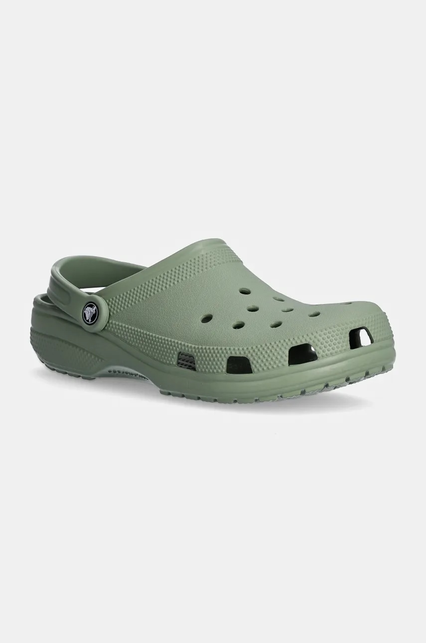 Crocs papuci Classic barbati, culoarea verde, 10001