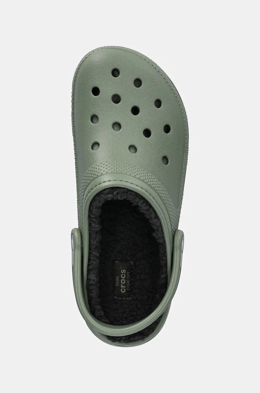 Шльопанці Crocs Classic Lined Clog чоловічі колір зелений 203591 
