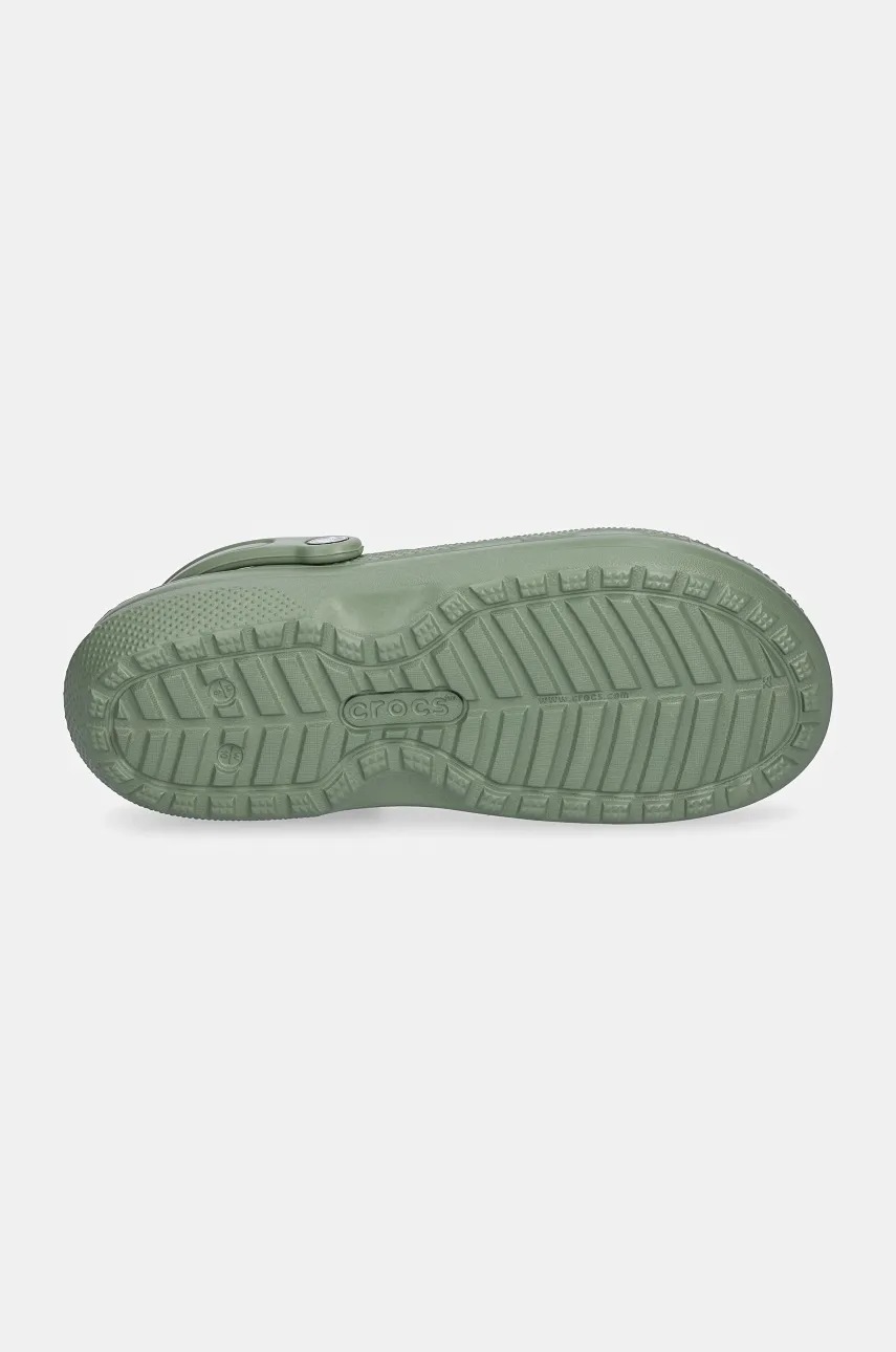 Шльопанці Crocs Classic Lined Clog чоловічі колір зелений 203591 