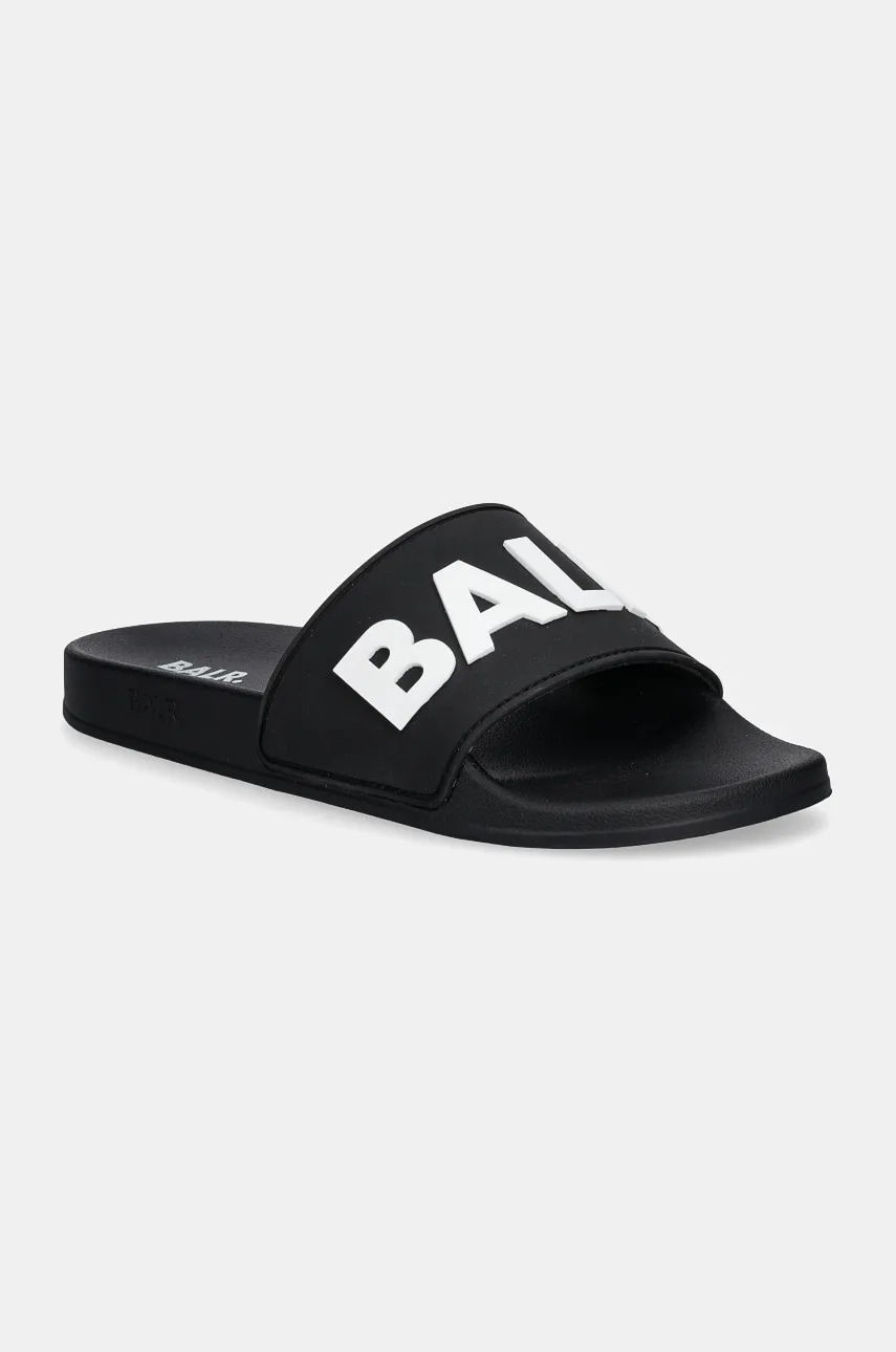 BALR. papuci Beach Slide barbati, culoarea negru, B1520.1004 BALR. papuci Beach Slide barbati, culoarea negru, B1520.1004