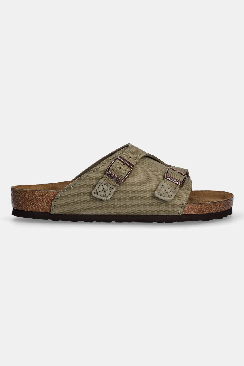Шлепанцы Birkenstock Zürich мужские цвет зелёный 1028755