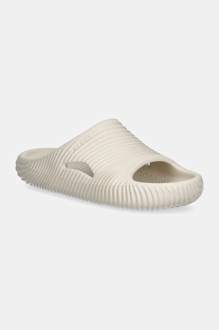 Crocs papuci Mellow Tide Recovery Slide culoarea bej, 210333 Crocs papuci Mellow Tide Recovery Slide culoarea bej, 210333