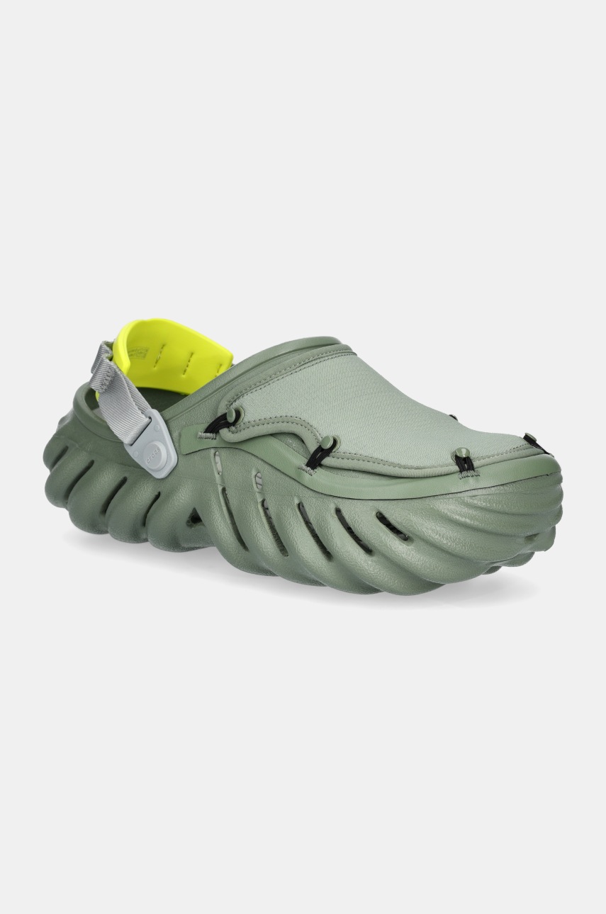 Crocs papuci Echo Ripstop Clog culoarea verde, 210334