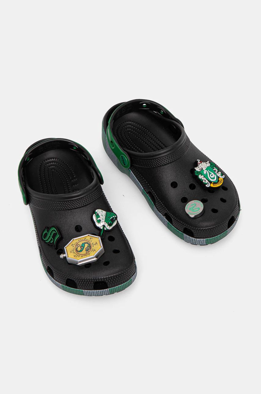 Crocs papuci Classic Slytherin Clog culoarea negru, 210527