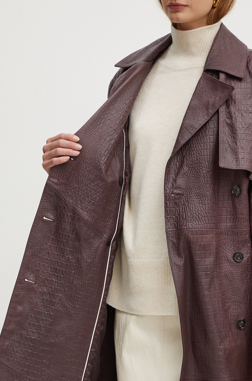 Kožený kabát BOSS