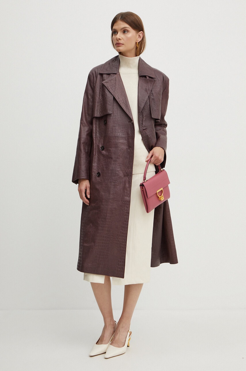 Kožený kabát BOSS