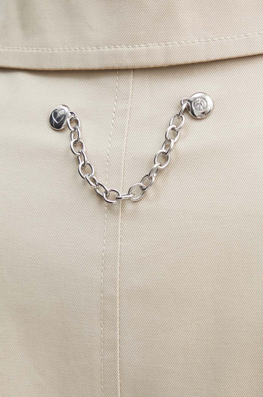 Bavlněný kabát Moschino Jeans (obrázek 6)