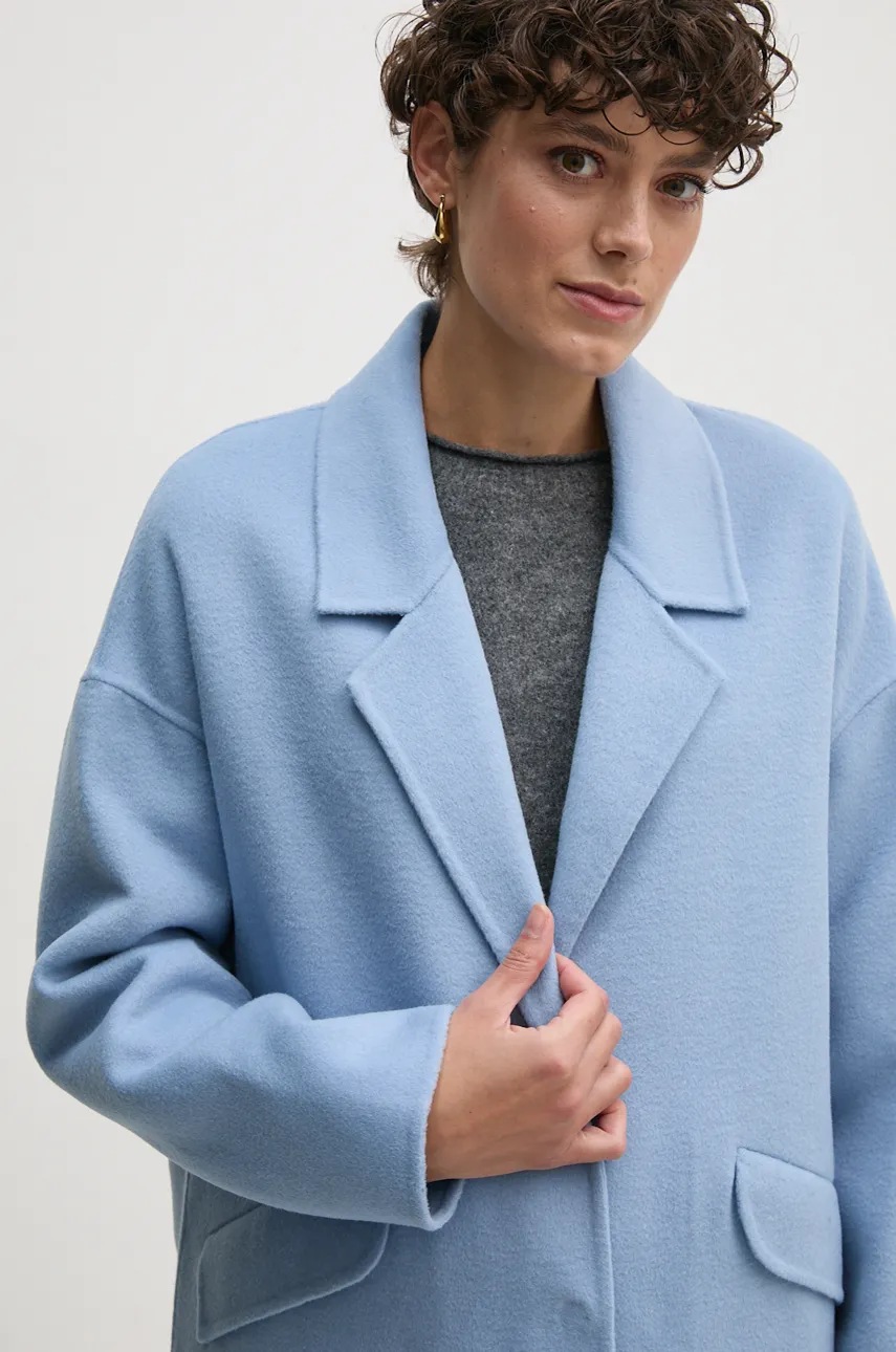Вовняне пальто United Colors of Benetton перехідне 28F7DN06B 