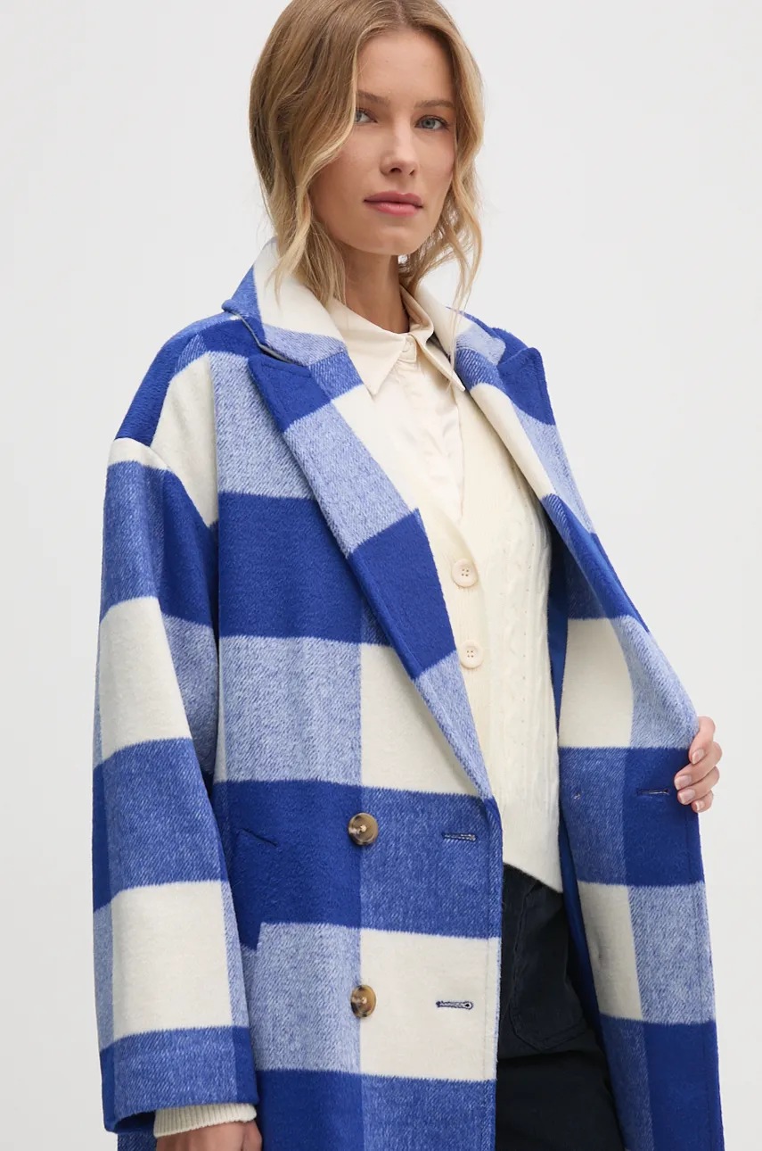 Пальто з домішкою вовни United Colors of Benetton перехідне 2V4MDN065 