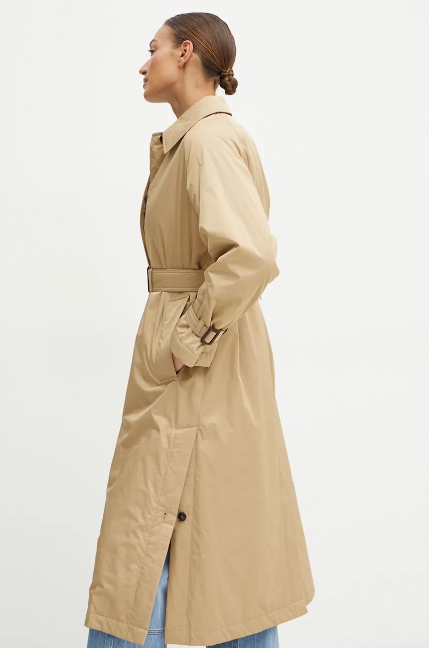 Двосторонній плащ Weekend Max Mara жіночий колір бежевий перехідний 2425026012600 