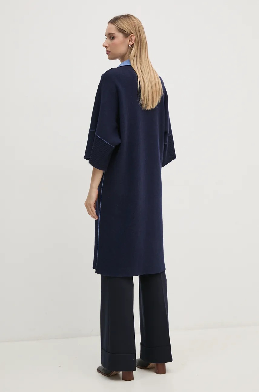 Πουλόβερ United Colors of Benetton χρώμα: ναυτικό μπλε, 1144EN00D φωτογραφία