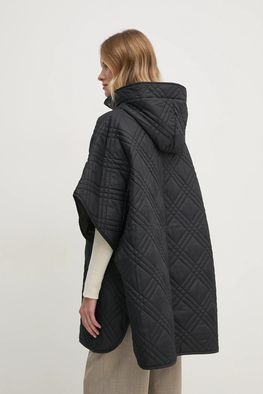 Безрукавка Barbour Astor Quilted Cape жіноча колір чорний перехідна LQU1746 