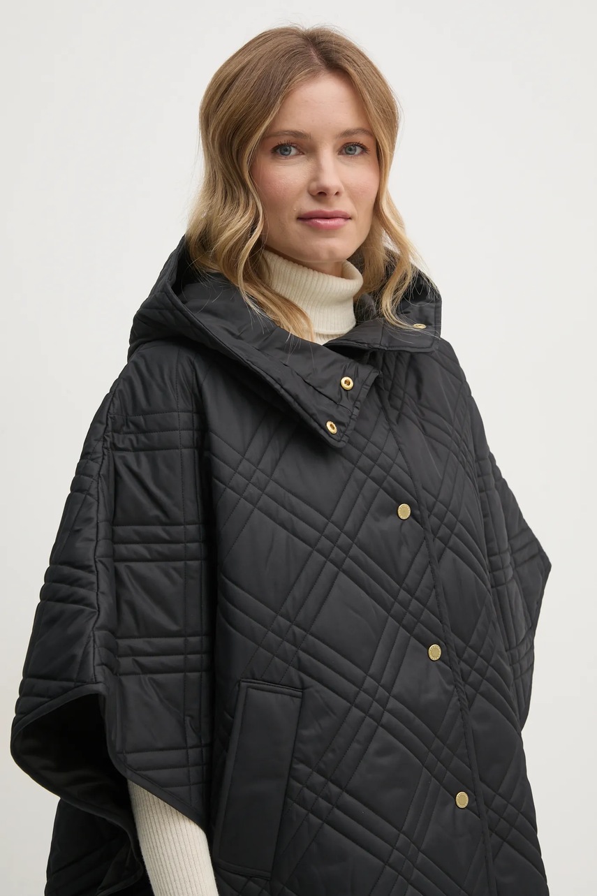 Безрукавка Barbour Astor Quilted Cape жіноча колір чорний перехідна LQU1746 