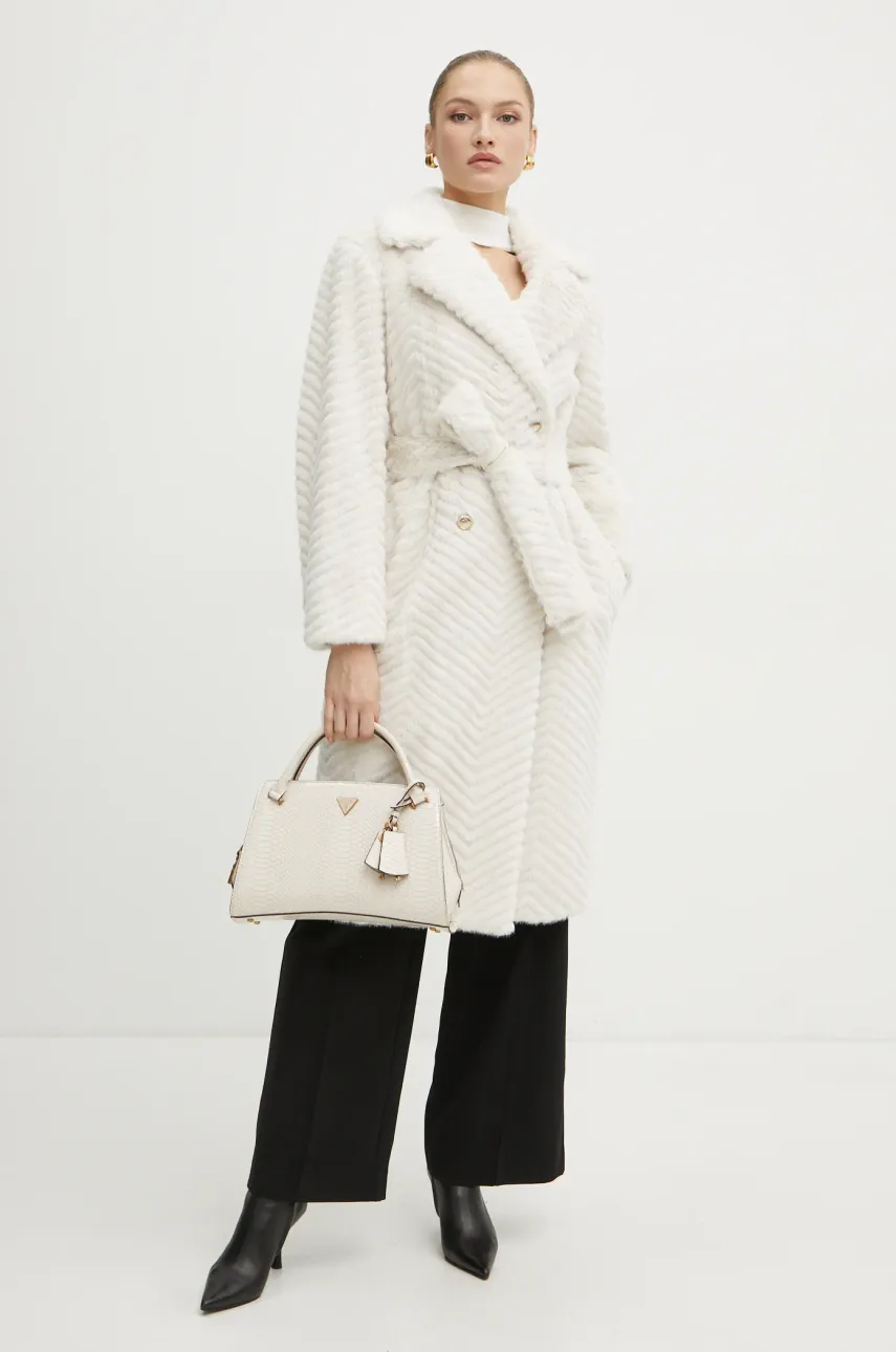 Пальто Marciano Guess CLAIRE женское цвет бежевый переходное двубортное 4BGL33 7206A Пальто Marciano Guess CLAIRE женское цвет бежевый переходное двубортное 4BGL33 7206A