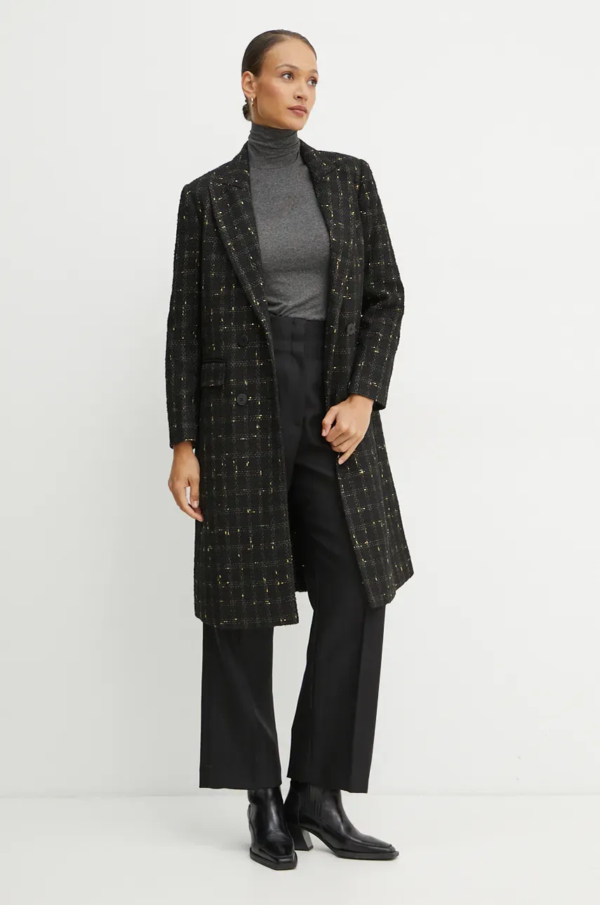 Пальто Twinset женское цвет чёрный переходное 242TT2151 Пальто Twinset женское цвет чёрный переходное 242TT2151