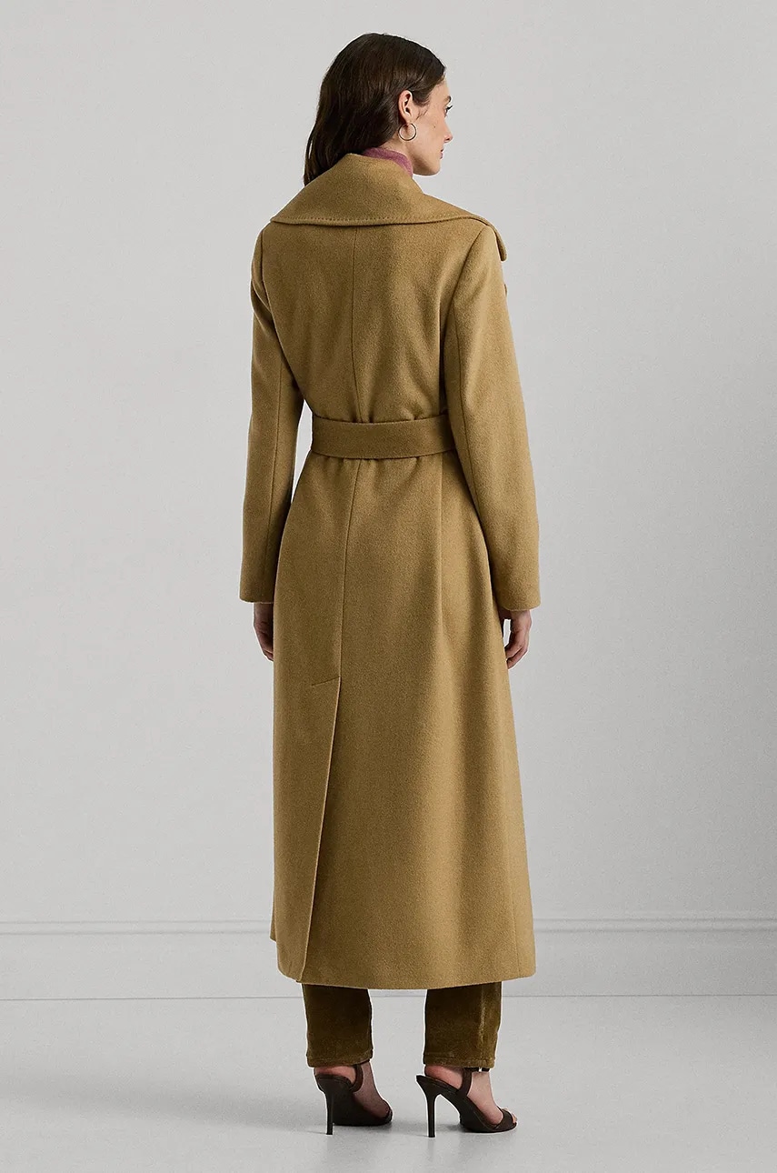 Шерстяное пальто Lauren Ralph Lauren цвет бежевый переходное 297962169 Шерстяное пальто Lauren Ralph Lauren цвет бежевый переходное 297962169