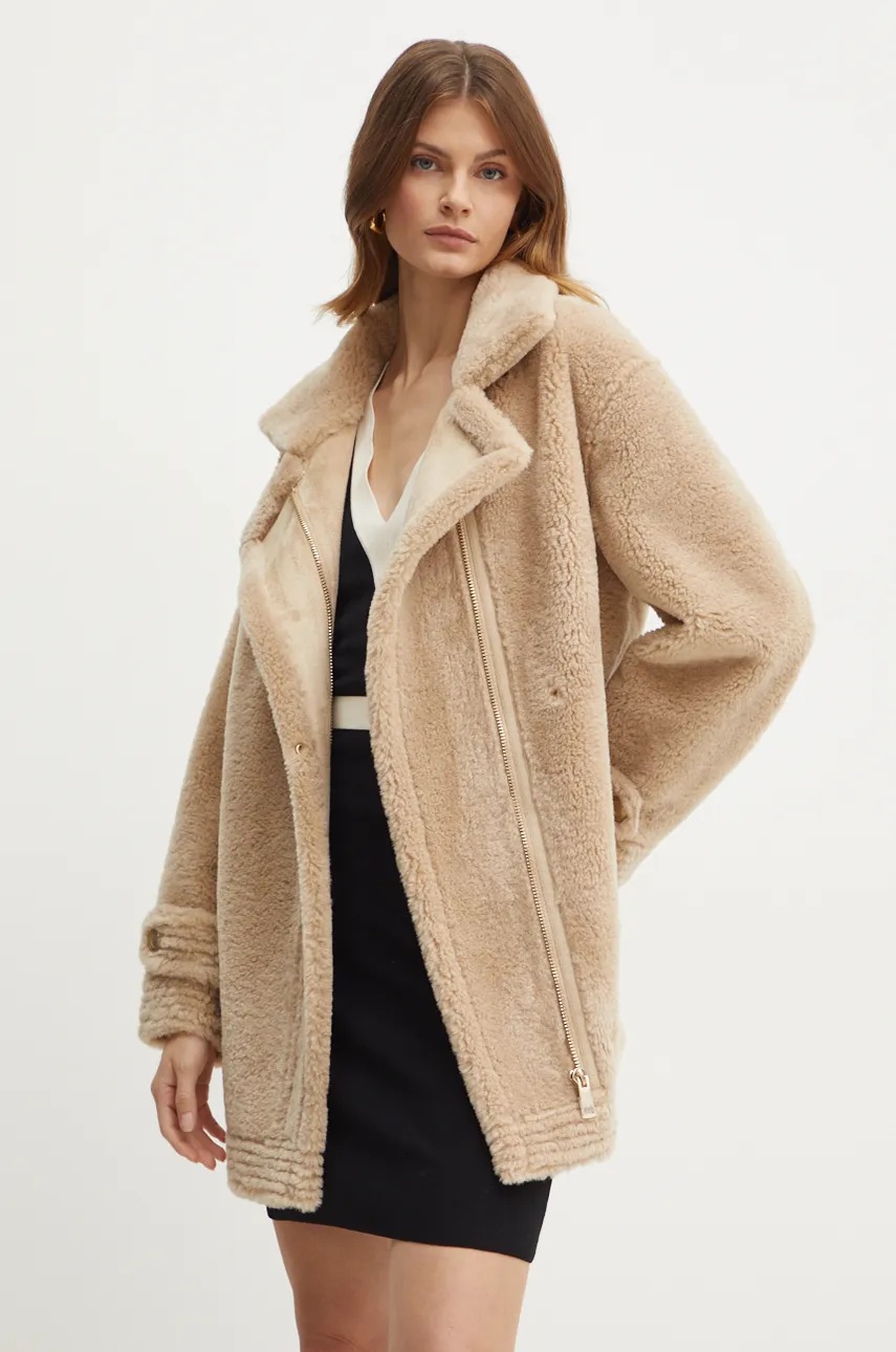 

Палто Guess ELISABETTA в бежово зимен модел W4BL16 WGHZ0, Бежов