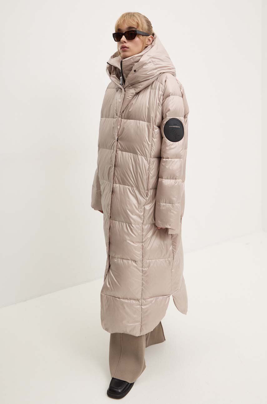 MMC STUDIO geacă de puf MILA femei, culoarea bej, de iarnă, oversized MMC STUDIO geacă de puf MILA femei, culoarea bej, de iarnă, oversized