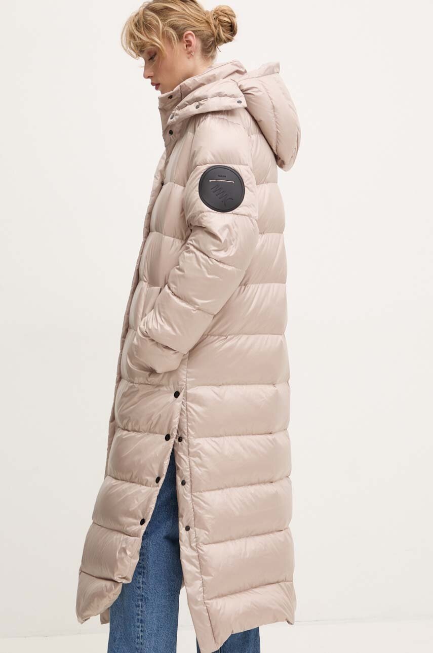 Μπουφάν με επένδυση από πούπουλα MMC STUDIO PL ICELAND χρώμα: μπεζ φωτογραφία