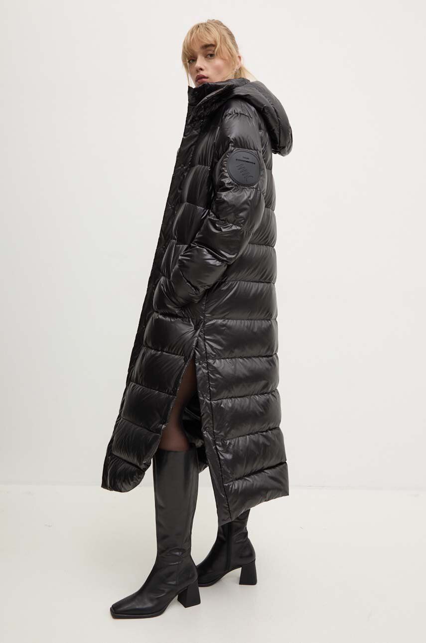 MMC STUDIO geacă de puf ICELAND femei, culoarea negru, de iarnă