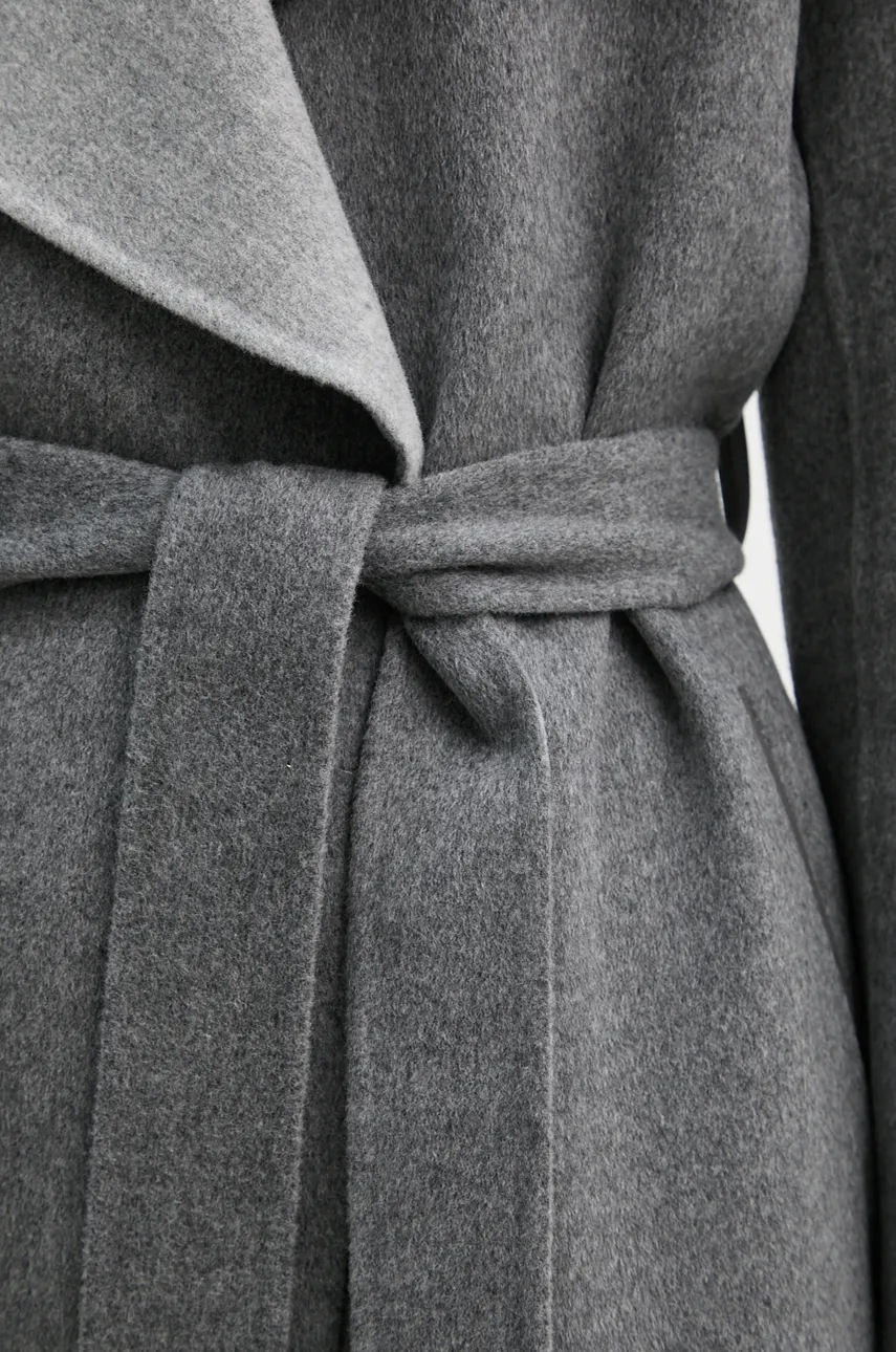 Μάλλινο παλτό MACKAGE χρώμα: γκρι, MAI-CN φωτογραφία